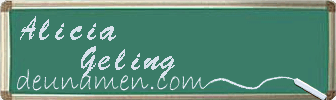 Alicia Geling Visitenkarte